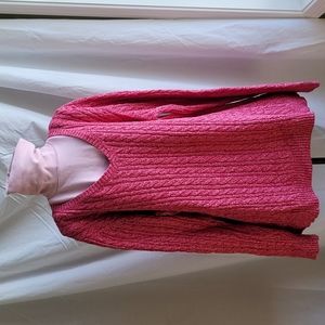 XL V-neck cable knit sweater